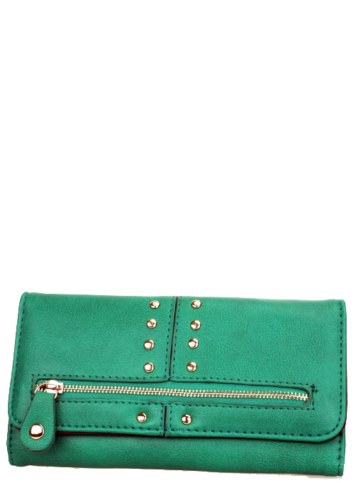 Green Signature Style Wallet - KW245